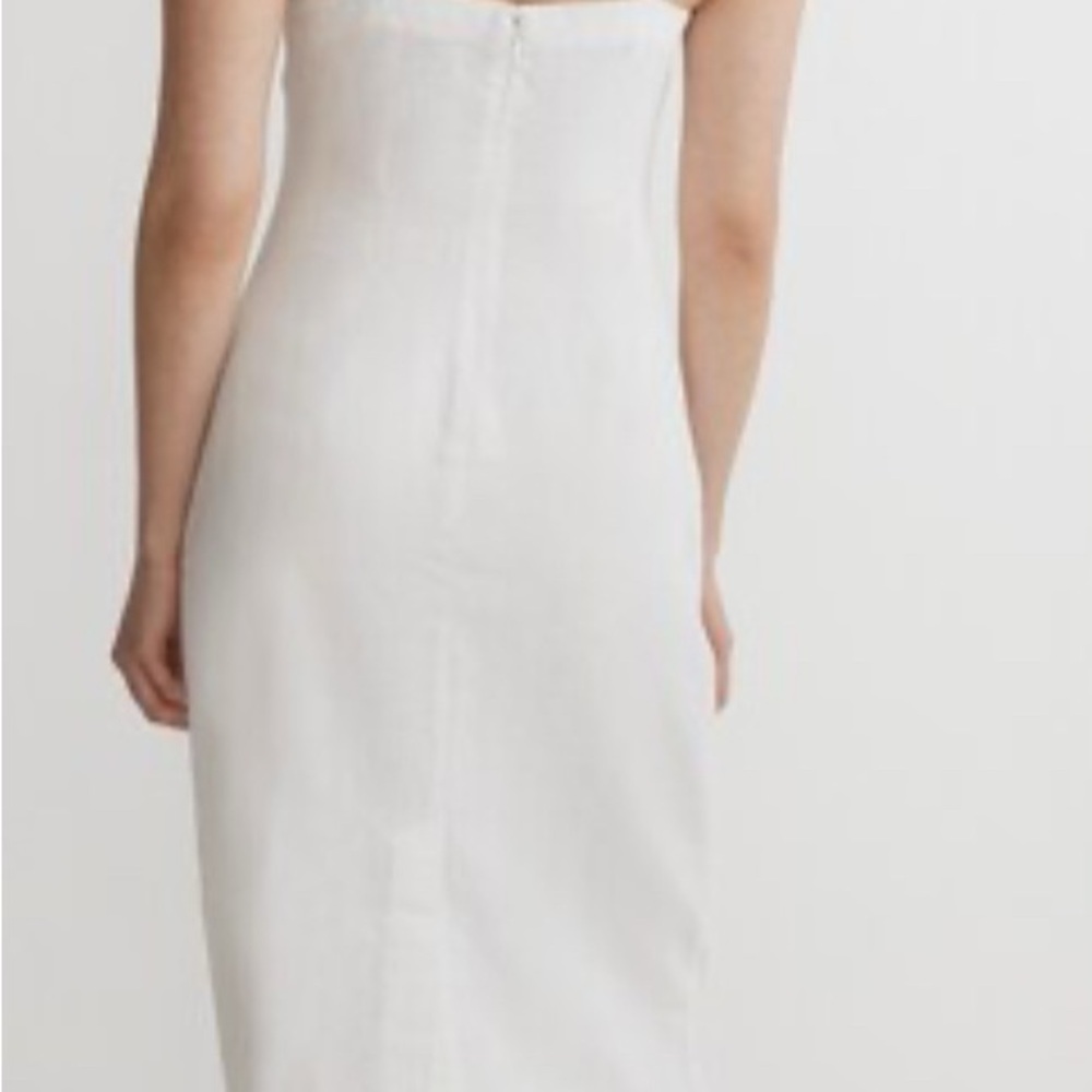 MADEWELL••Goldie White Linen Dress••Size 2 - Picture 3 of 10